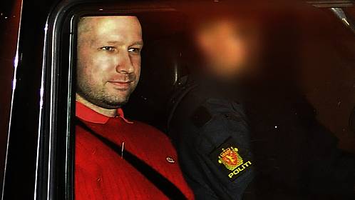 Breivik nach seiner Festnahme